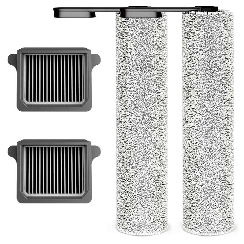 FLOOR ONE S7 Steam 2xReplacement HEPA Filter Assembly,2xBrush Roller