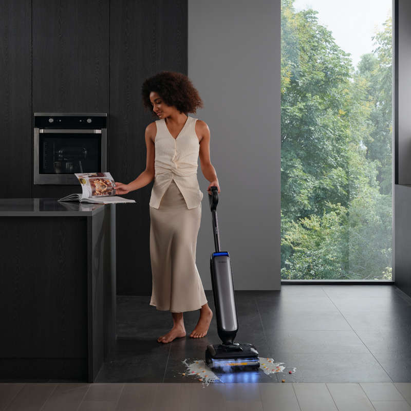 FLOOR ONE S9 Artist Steam - 75min, Smart 180° Lay Flat Wet Dry Cordless Vacuum Floor Washer & Mo...