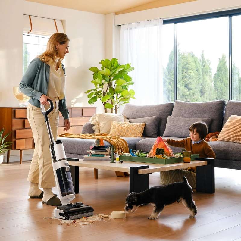 FLOOR ONE Stretch S6 - 35min, Smart 180° Lay Flat Wet Dry Cordless Vacuum Floor Washer & Mop Stick