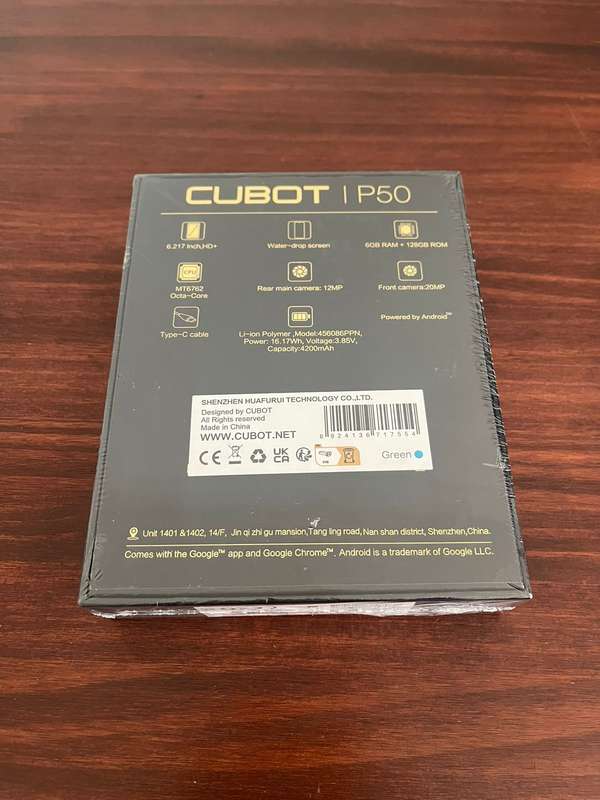 Cubot P50 Smartphone (Sealed Box Item)
