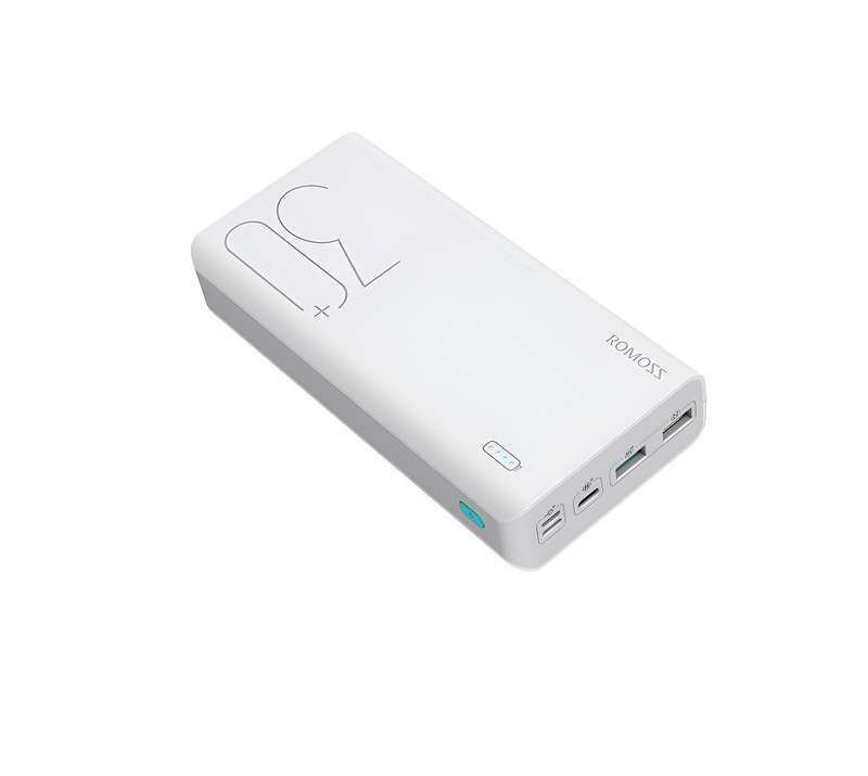 Romoss Sense 8+ 30000MAH QC Type- C Power Bank - White