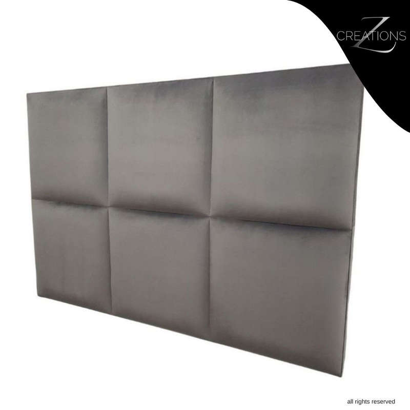 6 Block Headboard  Velvet