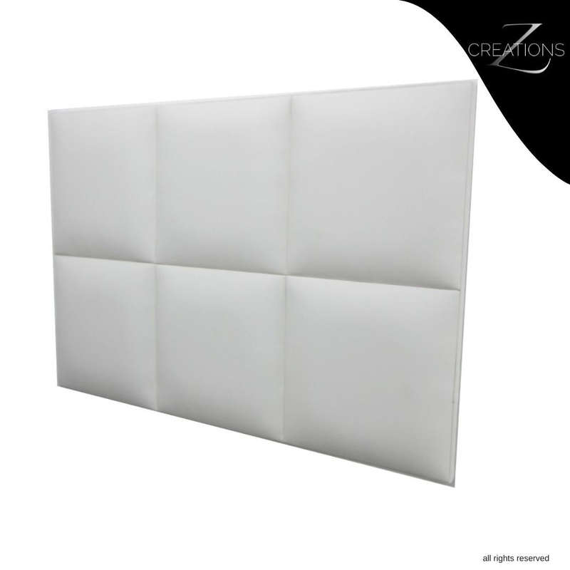 6 Block Headboard Faux Leather