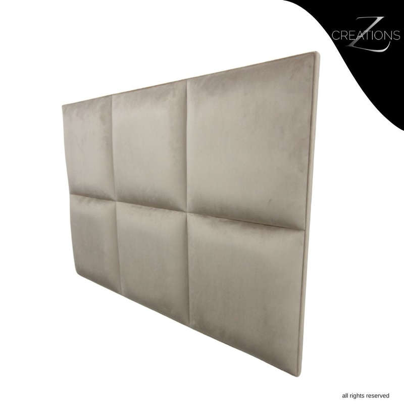6 Block Headboard  Velvet