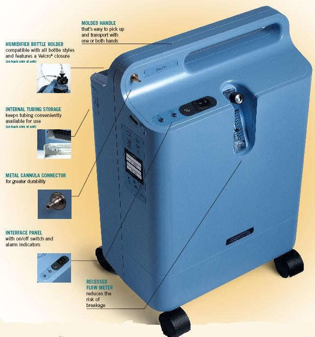 Philips 5 Litre EverFlo Oxygen Concentrator (Refurbished Model)