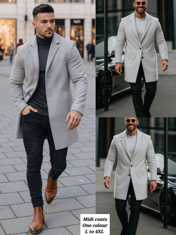 Mens Midi Coat