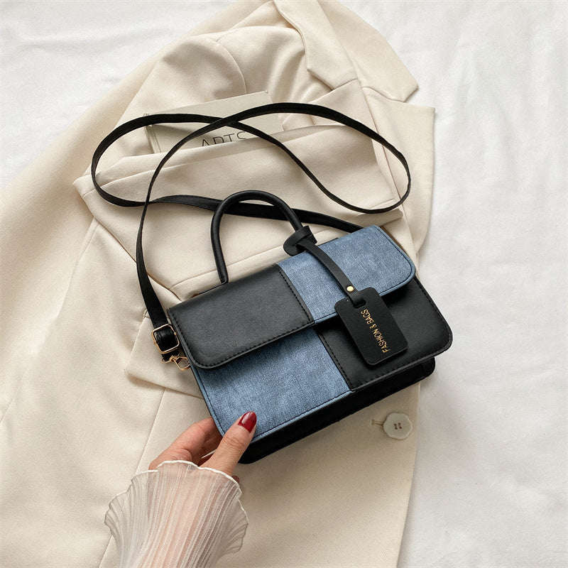 Splicing Texture Handbag