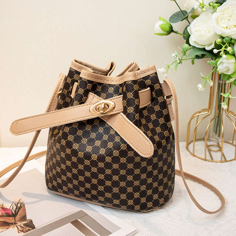 Personality Printed Bucket Bag