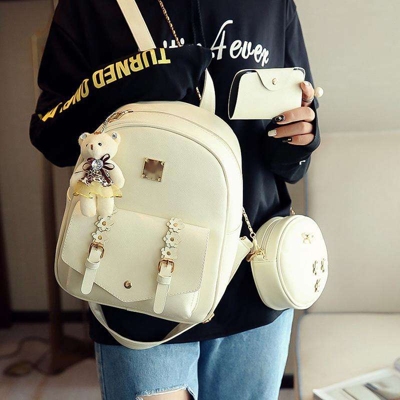 Three Piece Belt Bear Bagpack
