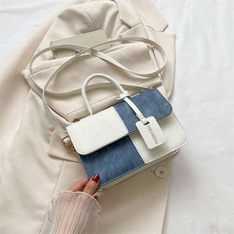 Splicing Texture Handbag