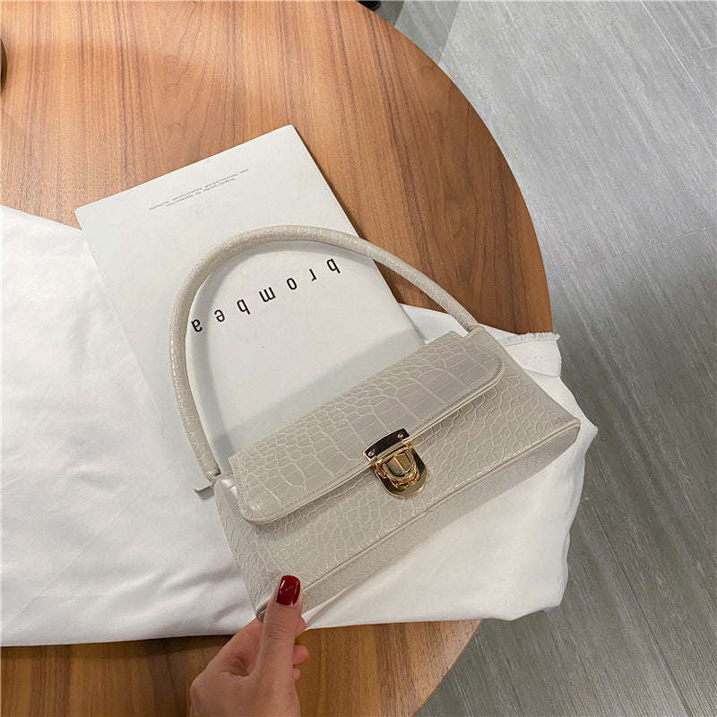 Small Bag Women Stone Pattern Shoulder Bag Underarm Bag