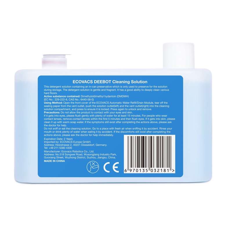 DEEBOT T30 OMNI/T30 PRO OMNI Cleaning Solution (350ml) for Automatic Water Refill/Drain Module