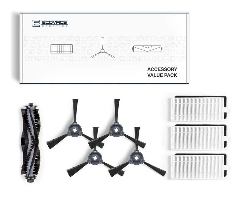 DEEBOT 500 Buddy Kit - 1 Main Brush, 4 Side Brush, 3 Filter/Sponge