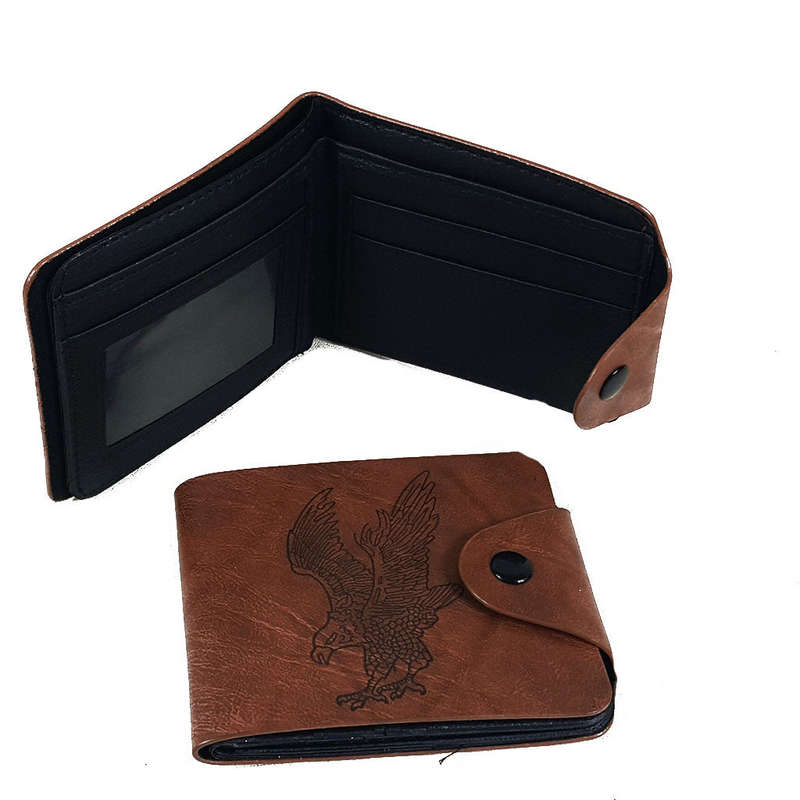 Men's Wallet - Brown wallet with eagle