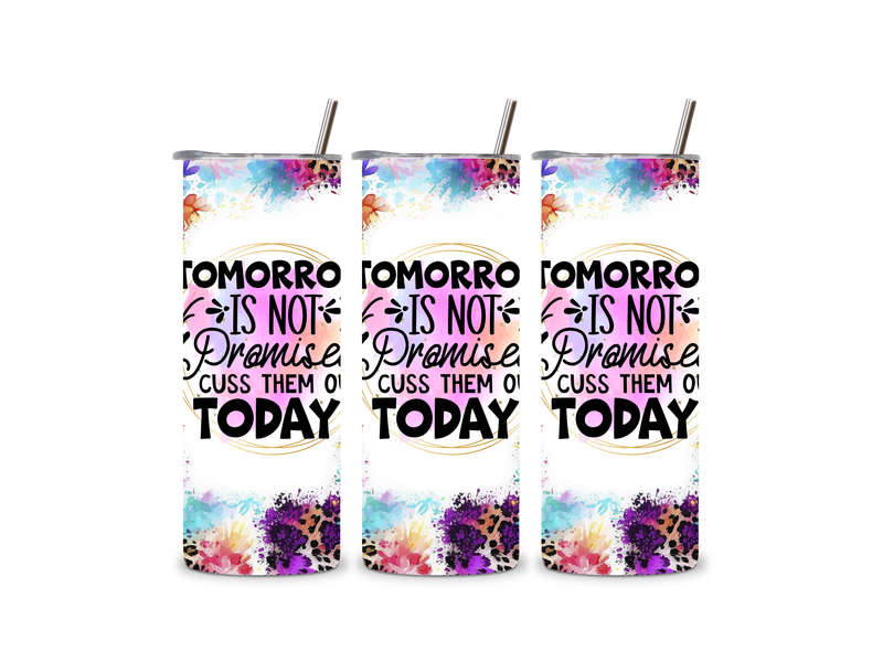 Tomorrow Is Not Promised Cuss Them Out Today 20 oz Tumbler