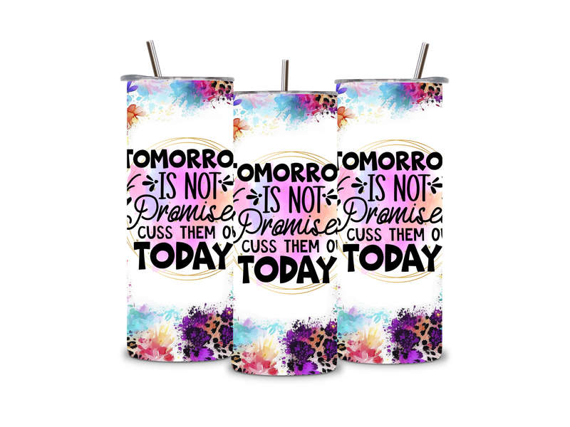 Tomorrow Is Not Promised Cuss Them Out Today 20 oz Tumbler