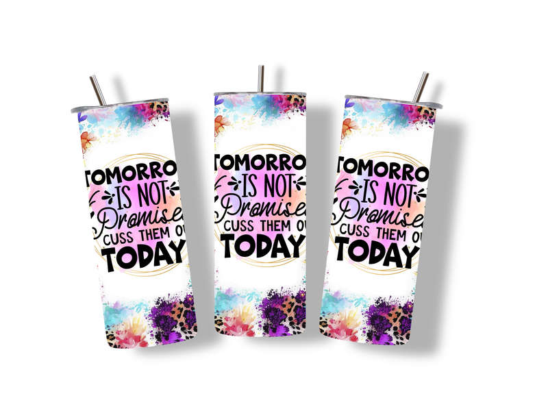 Tomorrow Is Not Promised Cuss Them Out Today 20 oz Tumbler