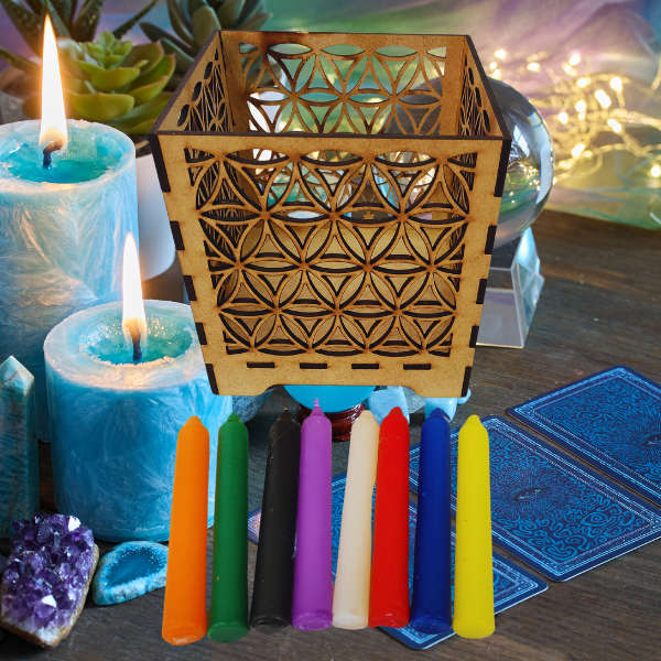 Altar Light Keeper  Sacred Geometry Candle & Trinket Box