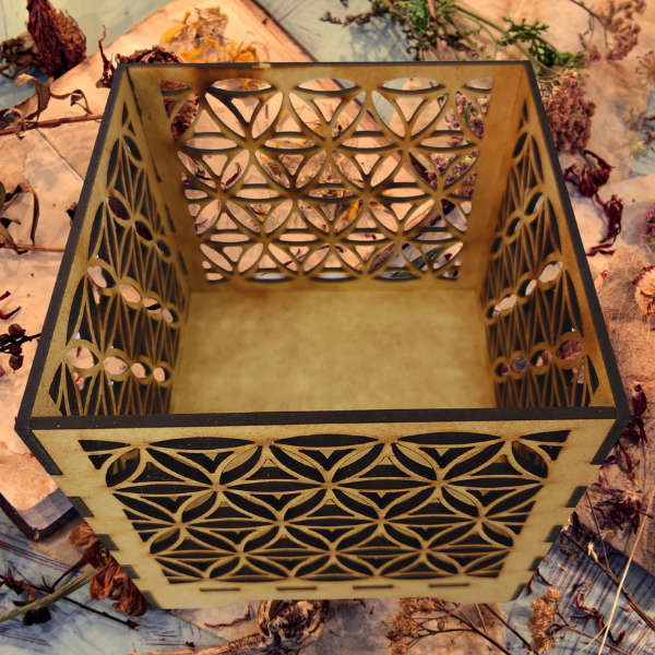 Altar Light Keeper  Sacred Geometry Candle & Trinket Box