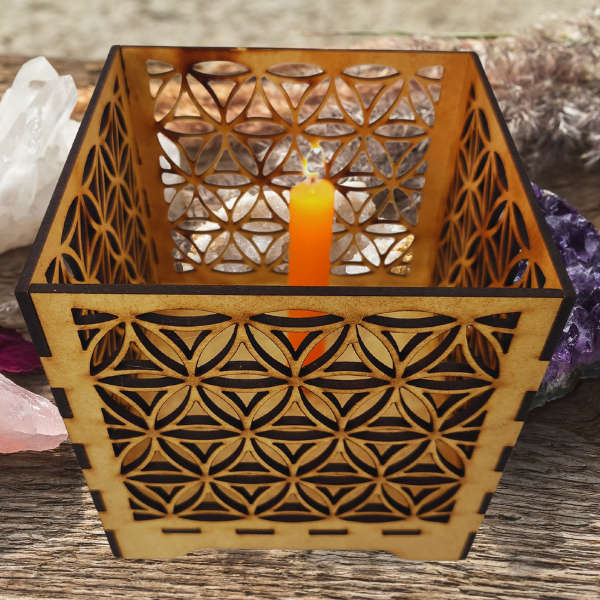 Altar Light Keeper  Sacred Geometry Candle & Trinket Box