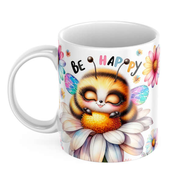 Bee Happy Coffee Mug C