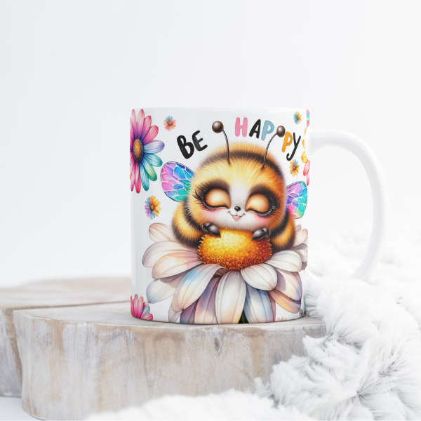 Bee Happy Coffee Mug C