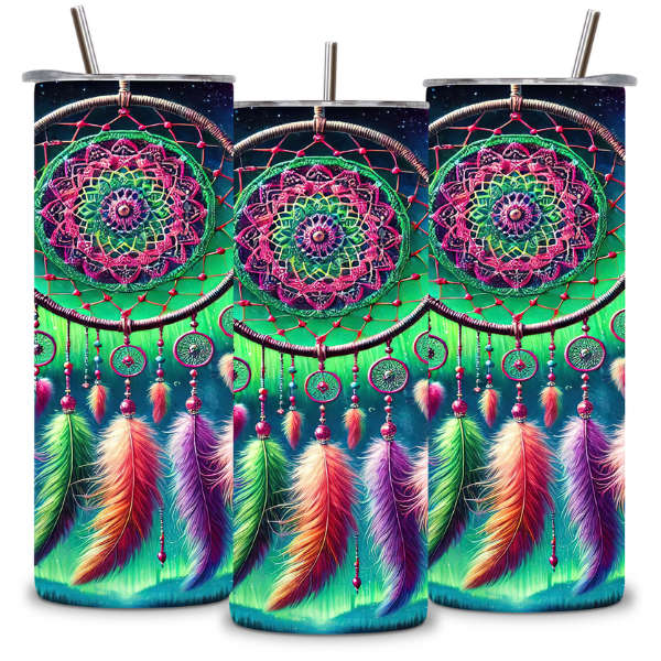 Boho Celestial Dreamcatcher Tumbler