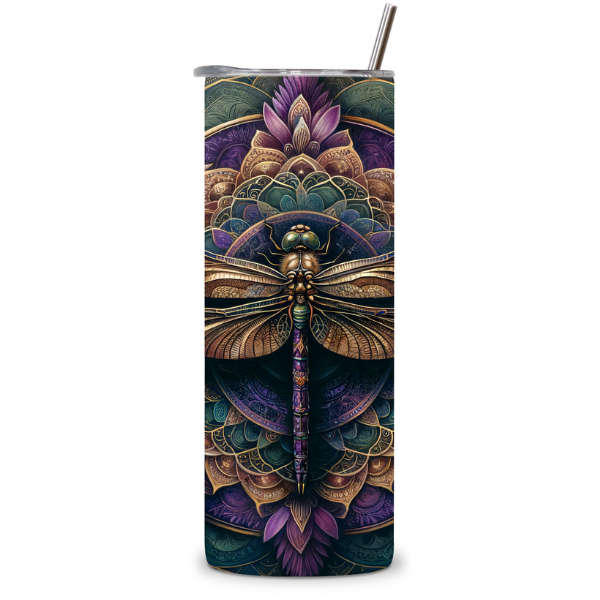 Boho Dragonfly Tumbler