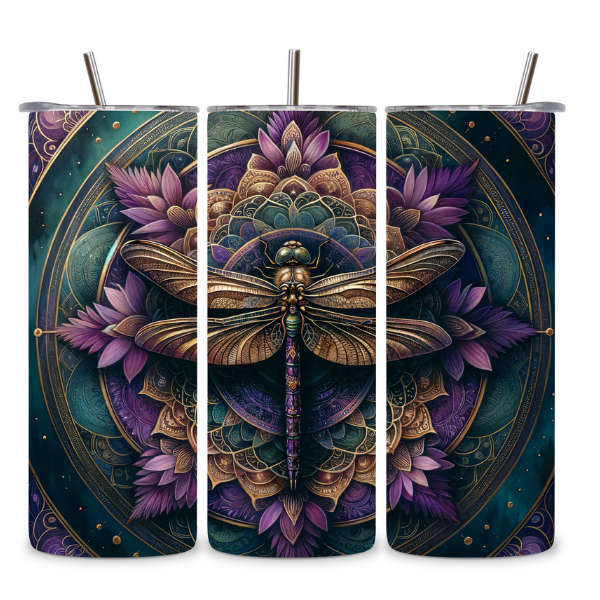 Boho Dragonfly Tumbler