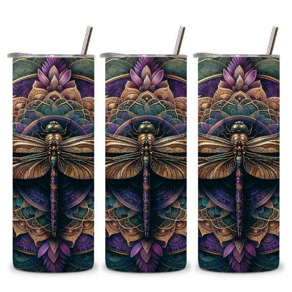 Boho Dragonfly Tumbler