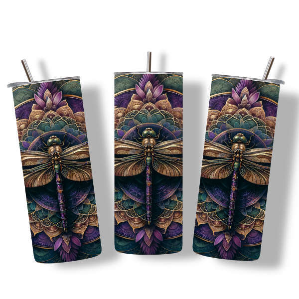 Boho Dragonfly Tumbler