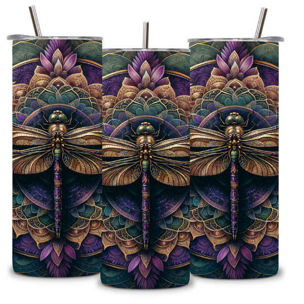 Boho Dragonfly Tumbler