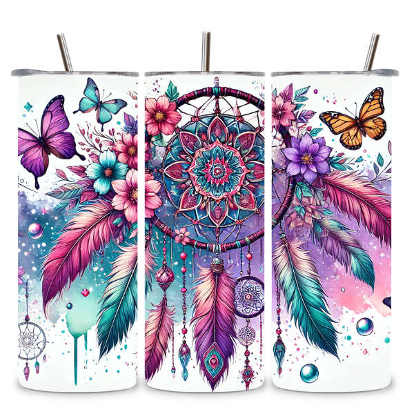 Butterfly & Bloom Dreamcatcher Tumbler
