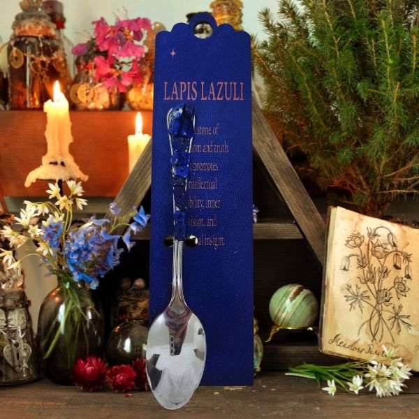Celestial Altar Spoon with Lapis Lazuli
