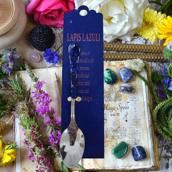Celestial Altar Spoon with Lapis Lazuli