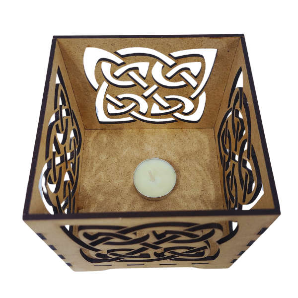 Celtic Quaternary Candle Holder