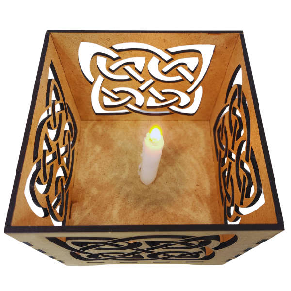 Celtic Quaternary Candle Holder