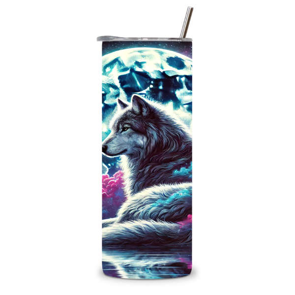 Cosmic Wolf Tumbler