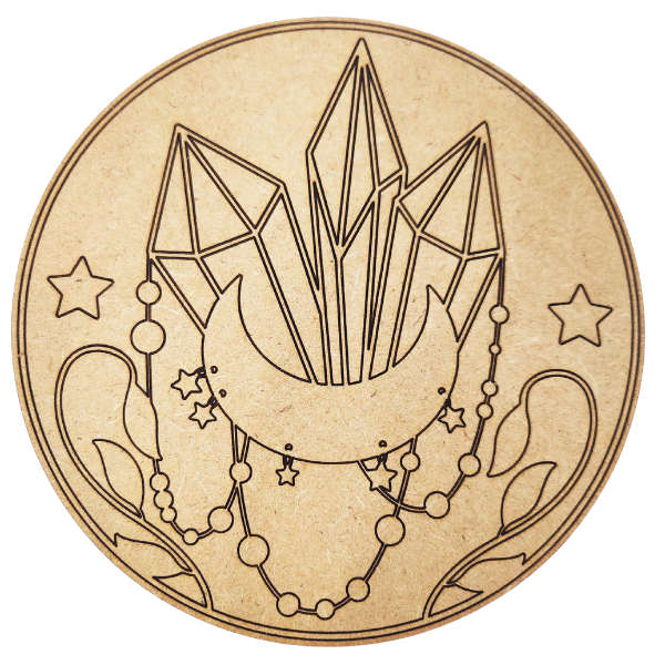 Crystals & Moon Tarot Card of the Day Board