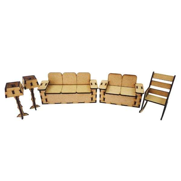 Dollhouse Living Room Furniture Set
