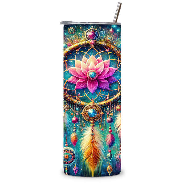 Dreamcatcher Lotus Tumbler