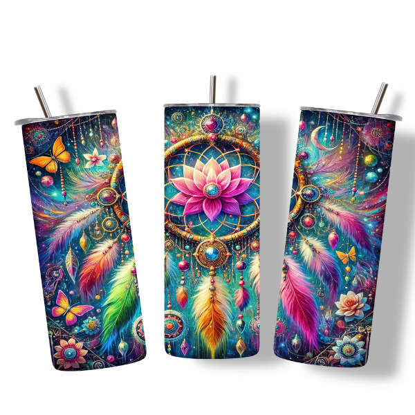 Dreamcatcher Lotus Tumbler