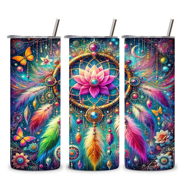 Dreamcatcher Lotus Tumbler