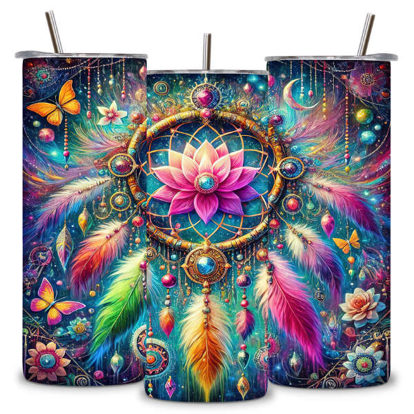 Dreamcatcher Lotus Tumbler