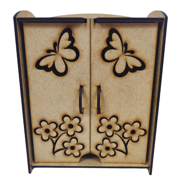 Enchanted Butterfly Dollhouse Wardrobe
