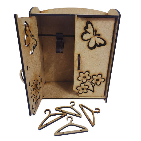 Enchanted Butterfly Dollhouse Wardrobe