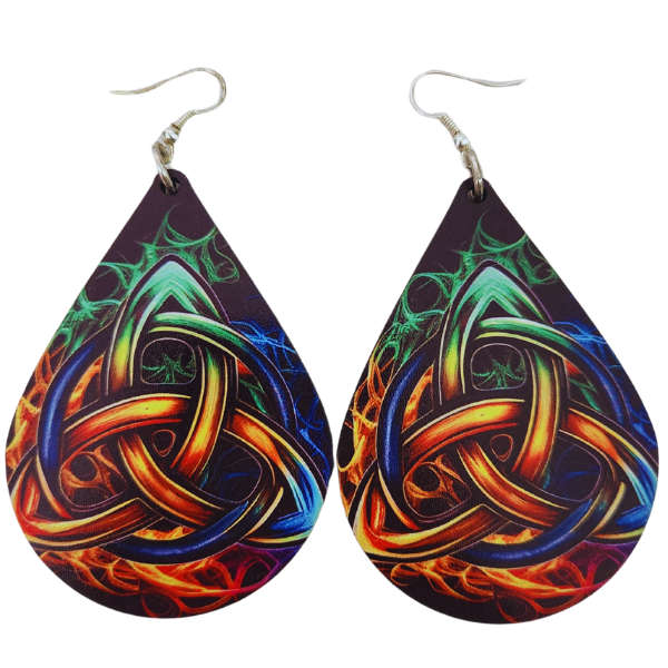 Flamebound Harmony Triquetra Earrings