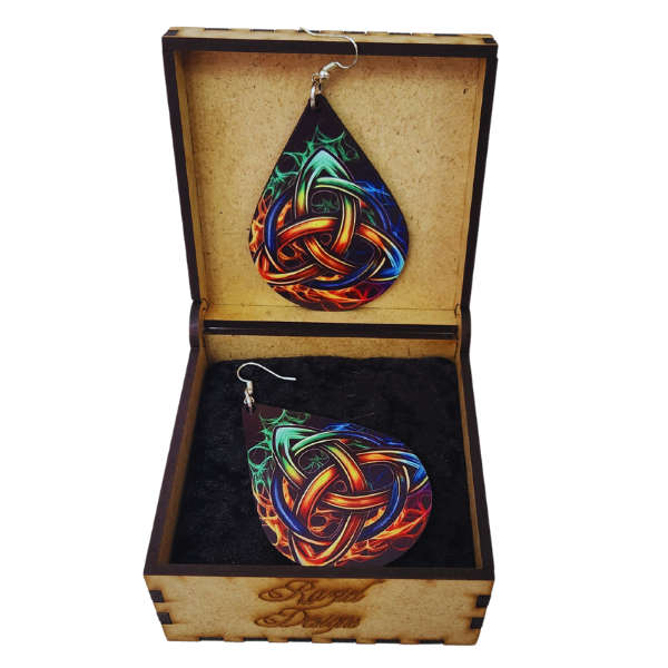 Flamebound Harmony Triquetra Earrings