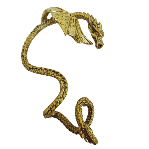Gold Dragon Ear Cuff  Strength, Wisdom & Power 