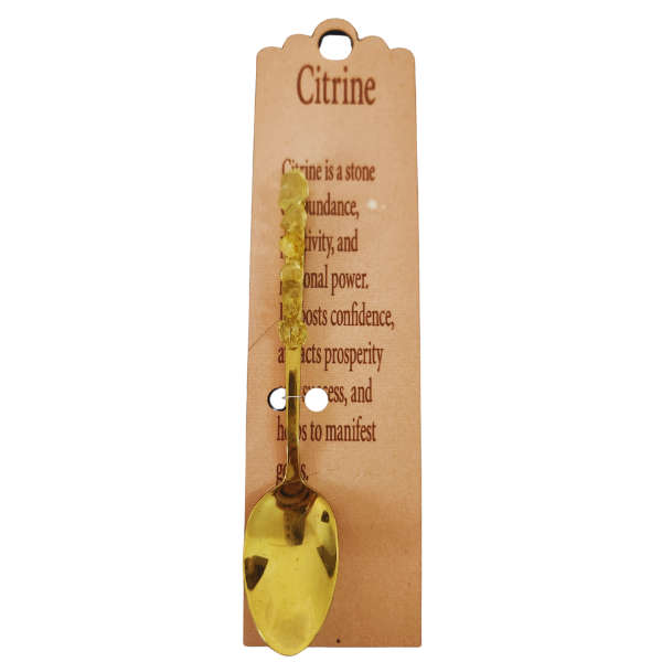 Golden Altar Spoon with Citrine